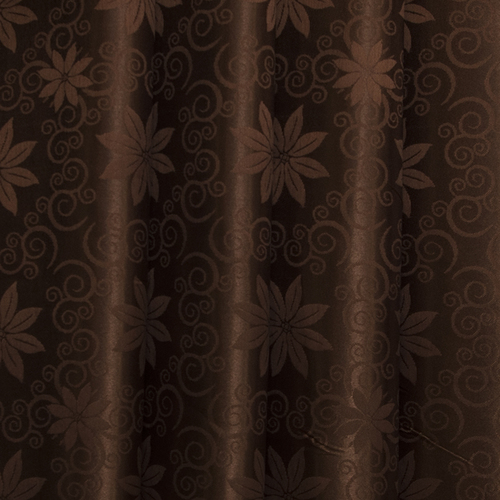 Портьерная ткань 150 см 9 цвет шоколад цветы фото 1