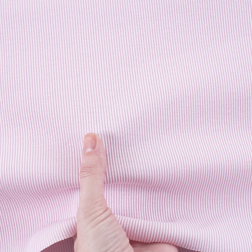 Ткань на отрез кашкорсе с лайкрой К055 цвет розовый фото 3