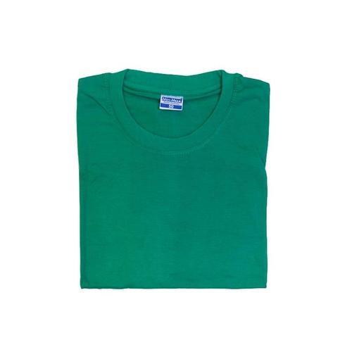 Мужская однотонная футболка цвет зеленый 50 фото 1