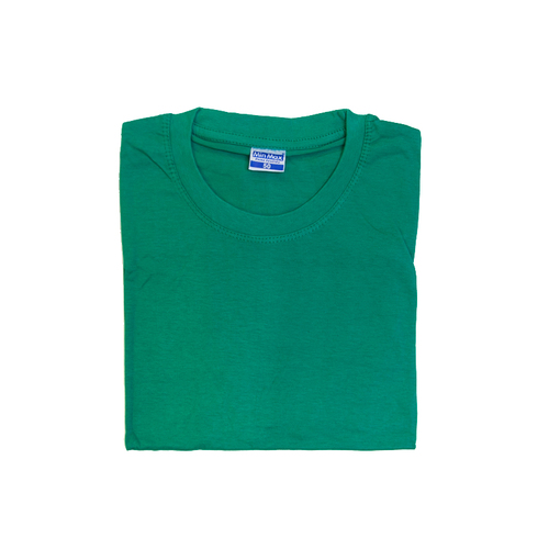 Мужская однотонная футболка цвет зеленый 48 фото 2