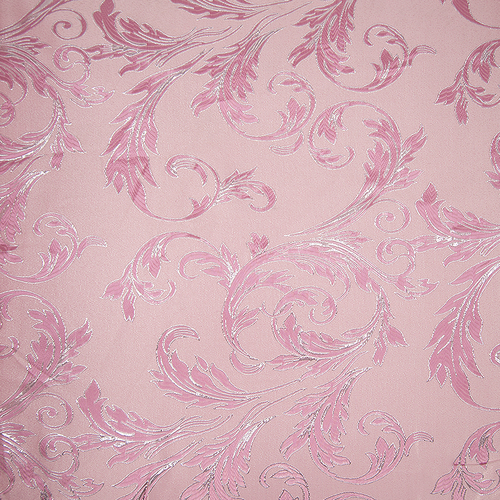 Портьерная ткань с люрексом 150 см на отрез Х7187 цвет 5 розовый вензель фото 3