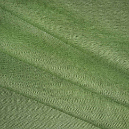 Ткань на отрез полулен 150 см 70056 цвет зеленый фото 1