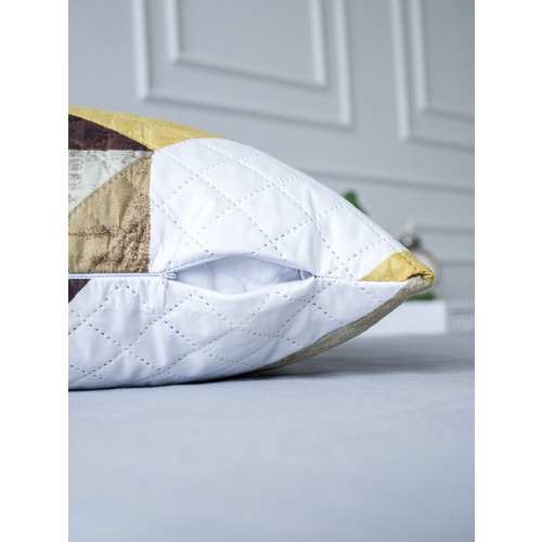 Чехол декоративный VT для подушки с молнией, ультрастеп SHZY-01 50/70 см в упаковке 2 шт фото 12