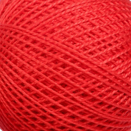 Нитки для вязания Ирис 100% хлопок 25 гр 150 м цвет 0810 красный фото 1