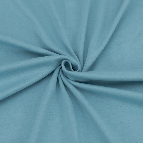 Ткань на отрез интерлок цвет голубой фото 1