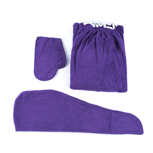 Набор для сауны женский цвет фиолетовый фото 2