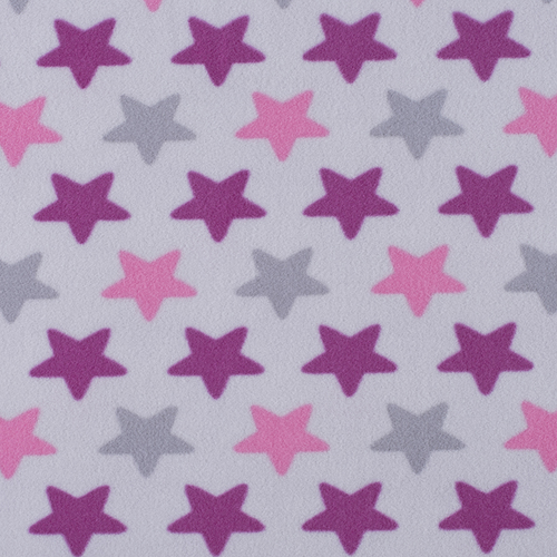 Ткань на отрез флис Звезды 40995/1 цвет сирень фото 1