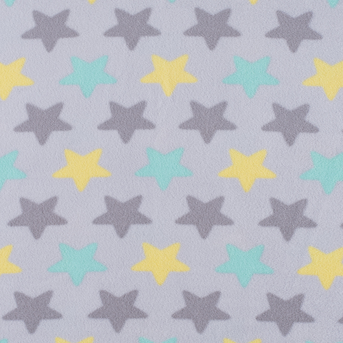 Ткань на отрез флис Звезды 40995/3 цвет салатовый фото 1