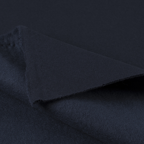 Ткань на отрез футер 3-х нитка начес темно-синий фото 1