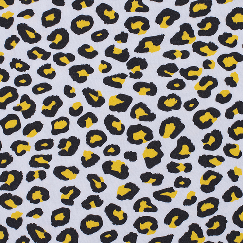 Ткань на отрез интерлок Леопардовая текстура 3176-20 цвет сахар фото 1
