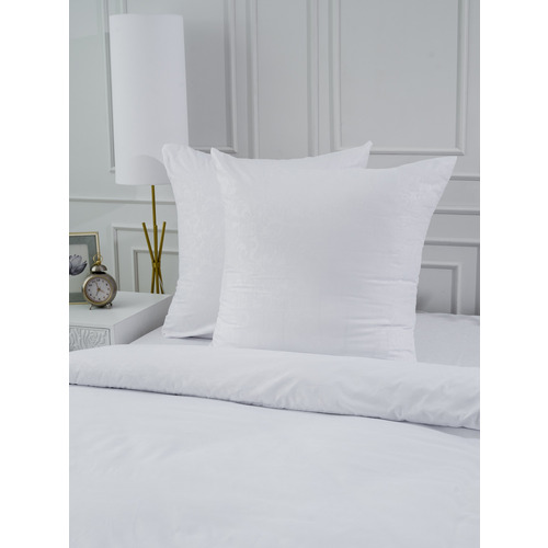 Постельное белье VT из полисатина жаккард белый 2-х сп с евро простыней фото 8