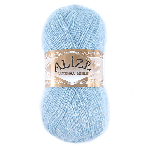 Пряжа для вязания Ализе AngoraGold (20%шерсть, 80%акрил) 100гр цвет 114 мята фото 1