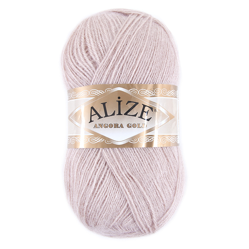 Пряжа для вязания Ализе AngoraGold (20%шерсть, 80%акрил) 100гр цвет 406 светлая пудра фото 1