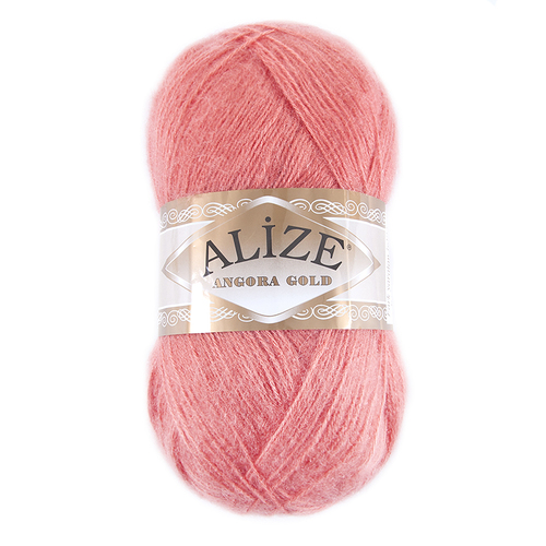 Пряжа для вязания Ализе AngoraGold (20%шерсть, 80%акрил) 100гр цвет 656 роза барочная фото 1