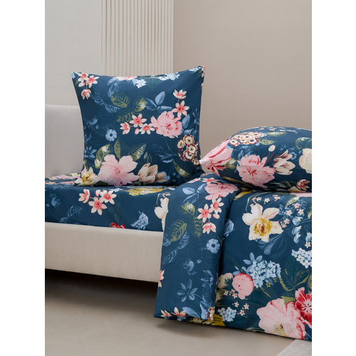 Постельное белье VT из полисатина R4061 2-х сп с евро простыней с наволочками 70/70 фото 6