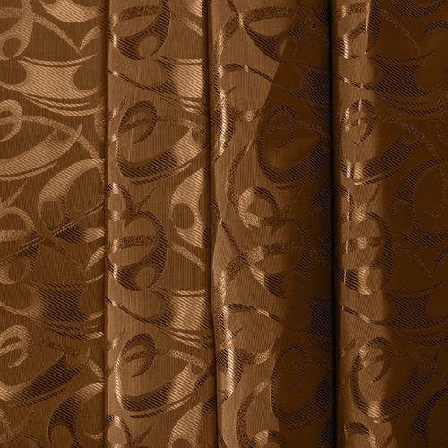 Портьерная ткань 150 см 10-1 цвет коричневый фото 1