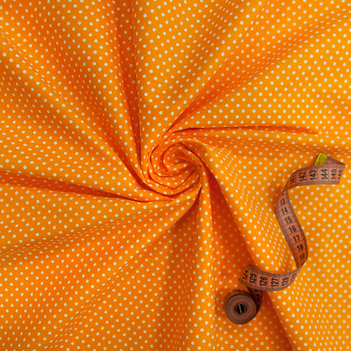 Ткань на отрез бязь плательная 150 см 1554/19 цвет оранжевый фото 1