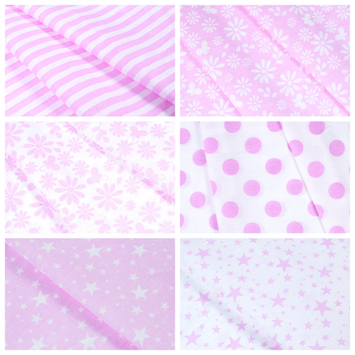 Ткань на отрез бязь плательная 150 см 1556/8 цвет розовый фото 4