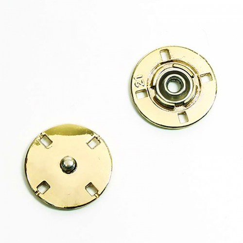 Кнопка металлическая золото КМД-3 №15 уп 10 шт фото 1
