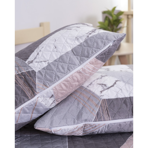 Чехол п/э декоративный для подушки с молнией, ультрастеп 0894 50/70 см фото 2