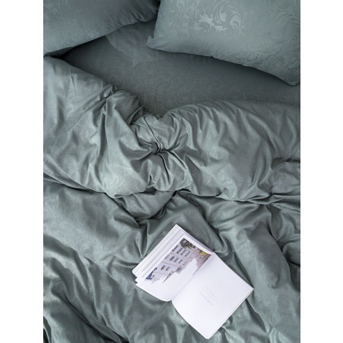 Постельное жаккард 17-4402 2-х сп с евро простыней с наволочками 50/70 фото 14