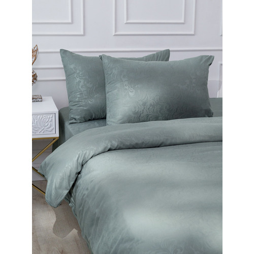 Постельное жаккард 17-4402 2-х сп с евро простыней с наволочками 50/70 фото 13