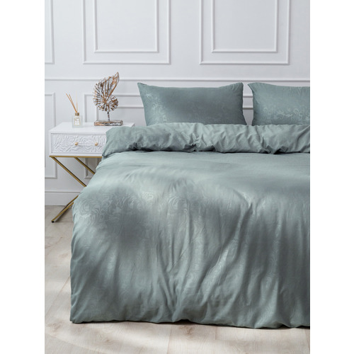 Постельное жаккард 17-4402 2-х сп с евро простыней с наволочками 50/70 фото 8