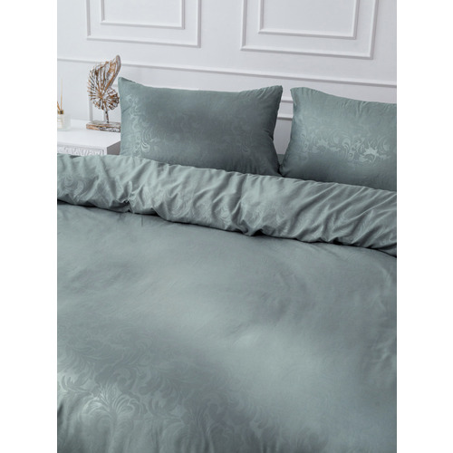 Постельное жаккард 17-4402 2-х сп с евро простыней с наволочками 50/70 фото 9