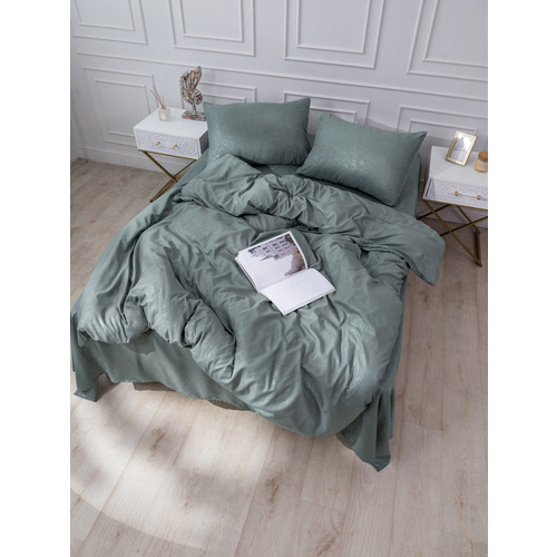 Постельное жаккард 17-4402 2-х сп с евро простыней с наволочками 50/70 фото 1