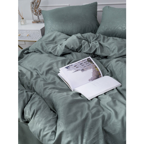 Постельное жаккард 17-4402 2-х сп с евро простыней с наволочками 50/70 фото 2