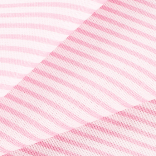 Ткань на отрез бязь плательная 150 см 8084 Полоса цвет розовый фото 1