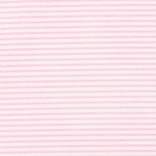 Ткань на отрез бязь плательная 150 см 8084 Полоса цвет розовый фото 2