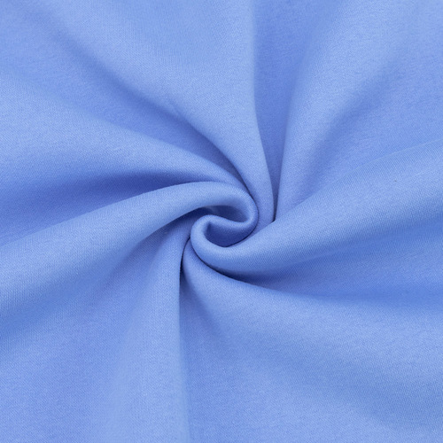 Ткань на отрез футер 3-х нитка компакт пенье начес цвет голубой фото 1