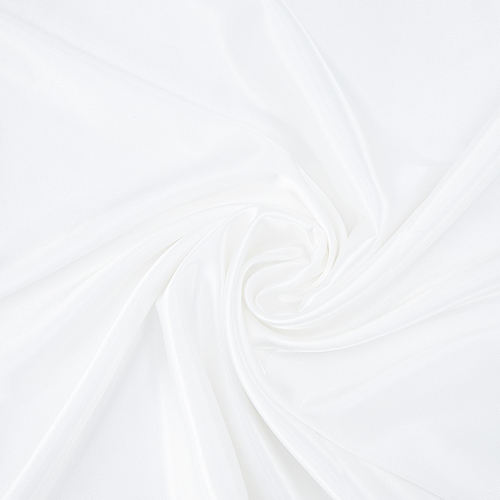 Ткань на отрез креп-сатин 1960 цвет молочный фото 1