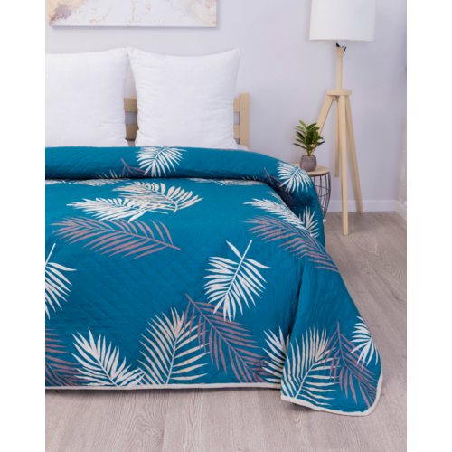 Покрывало ультрастеп двухстороннее №1 Листья папоротник 200/220 фото 2