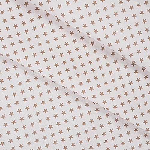 Ткань на отрез бязь плательная 150 см 8133/1 Мелкие звездочки 0.5 см цвет кофе фото 1