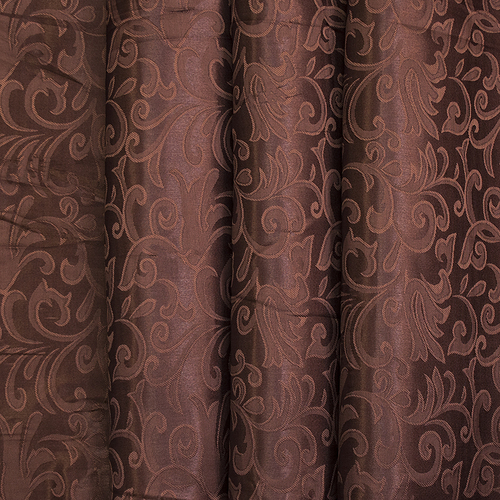 Портьерная ткань 150 см 100/2С цвет 9 коричневый фото 1