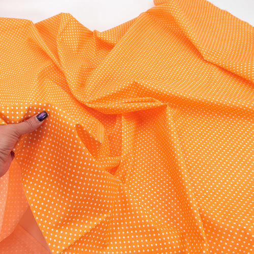 Ткань на отрез бязь плательная 150 см 1590/26 цвет оранжевый фото 4