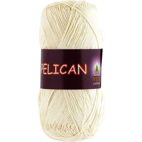 Pelican 3993 100% хлопок двойной мерсеризации 50гр 330м (Индия) цвет молочный фото 1