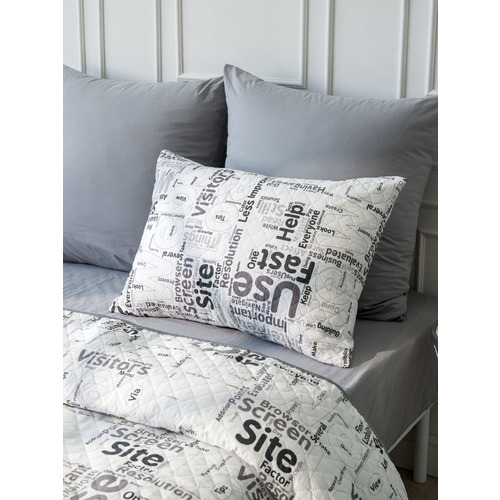 Чехол декоративный VT для подушки с молнией, ультрастеп 10884 50/70 см в упаковке 2 шт фото 8