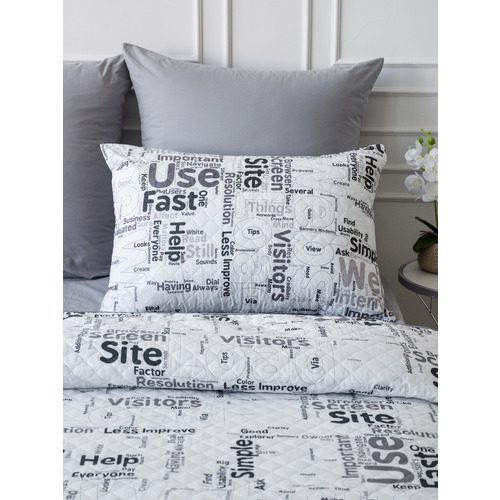 Чехол декоративный VT для подушки с молнией, ультрастеп 10884 50/70 см в упаковке 2 шт фото 5