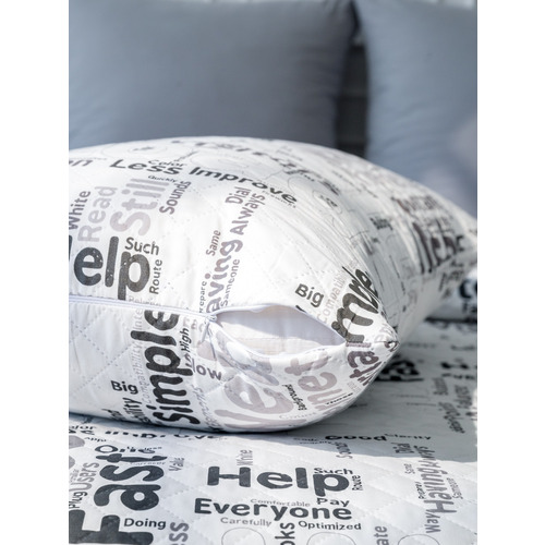 Чехол декоративный VT для подушки с молнией, ультрастеп 10884 50/70 см в упаковке 2 шт фото 3