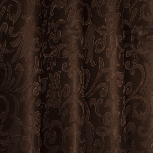 Портьерная ткань 150 см на отрез 9 цвет шоколад вензель фото 1