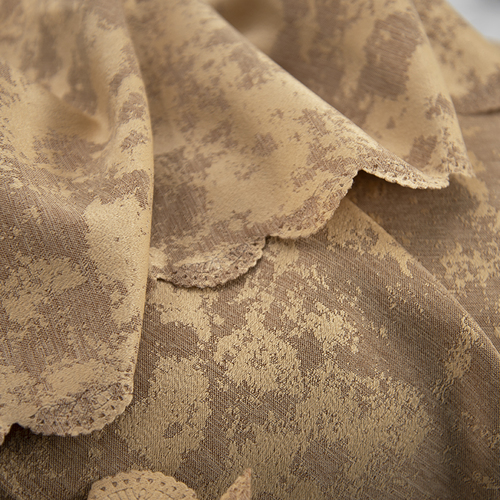 Портьерная ткань на отрез Мрамор 517/51 цвет темно-бежевый фото 2