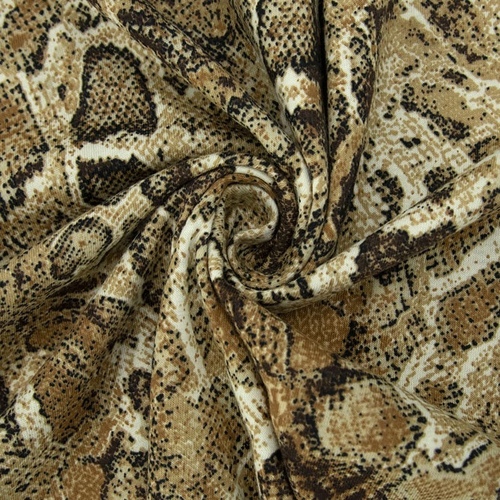 Ткань на отрез кулирка R7127-V2 Змея фото 1