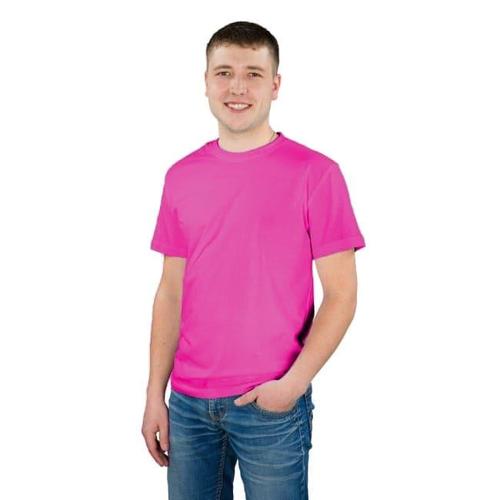 Мужская однотонная футболка цвет малиновый 48 фото 1