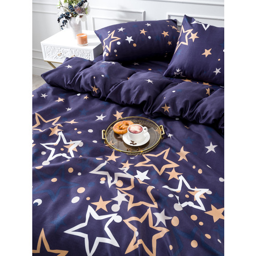 Постельное белье VT из полисатина DA-05 2-х сп с евро простыней с наволочками 50/70 фото 3