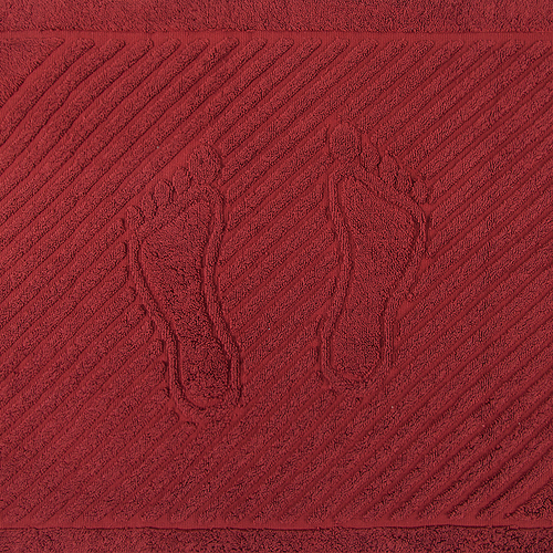 Полотенце махровое ножки 700 гр/м2 Туркменистан 50/70 см цвет винный фото 1