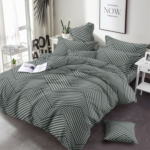 Постельное белье VT из полисатина 5953-2B 2-х сп с евро простыней фото 1