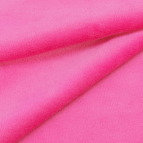 Ткань на отрез велюр цвет розовый фото 2